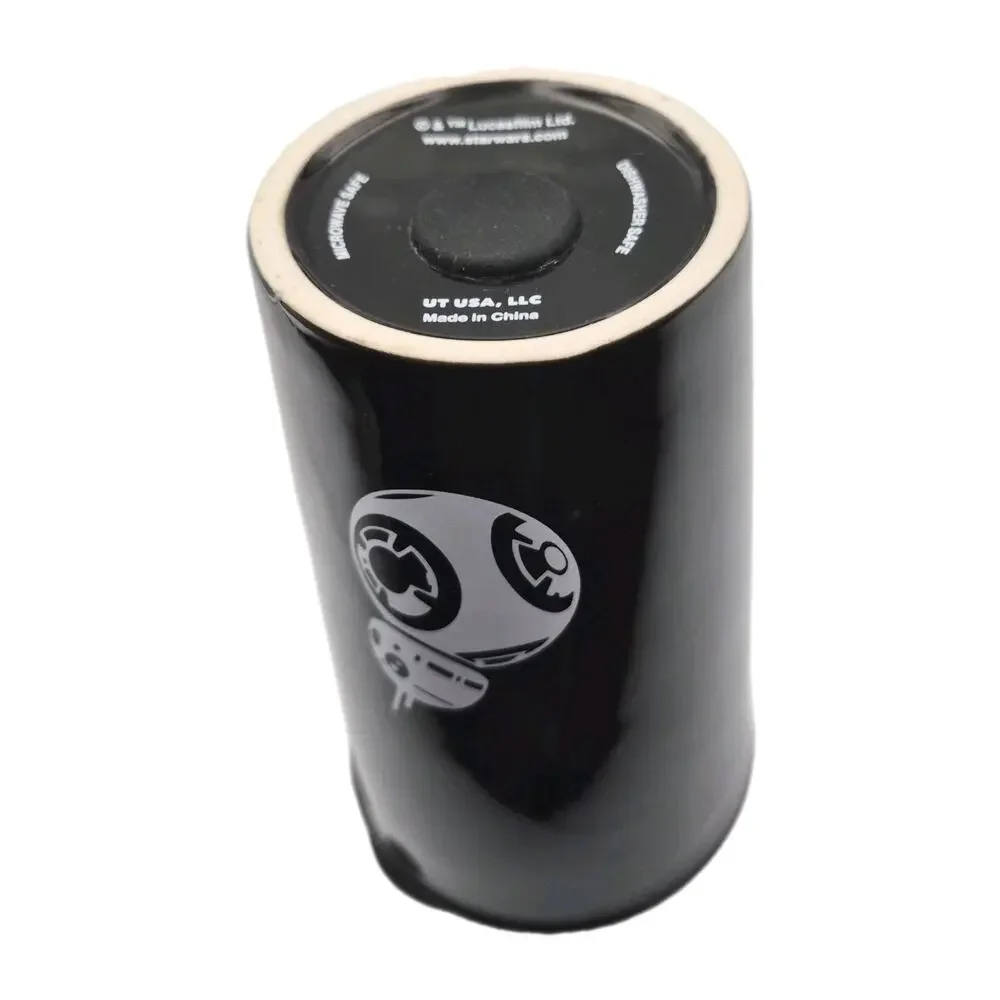 Star Wars BB-8 Black Ceramic Travel Mug 12oz Sliding Lid Disney Lucasfilm Ltd